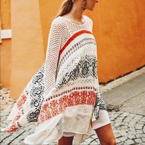 Anthropologie BOHO Sleeping OnSnow Risen stripe sweater sundress long sleeves XS